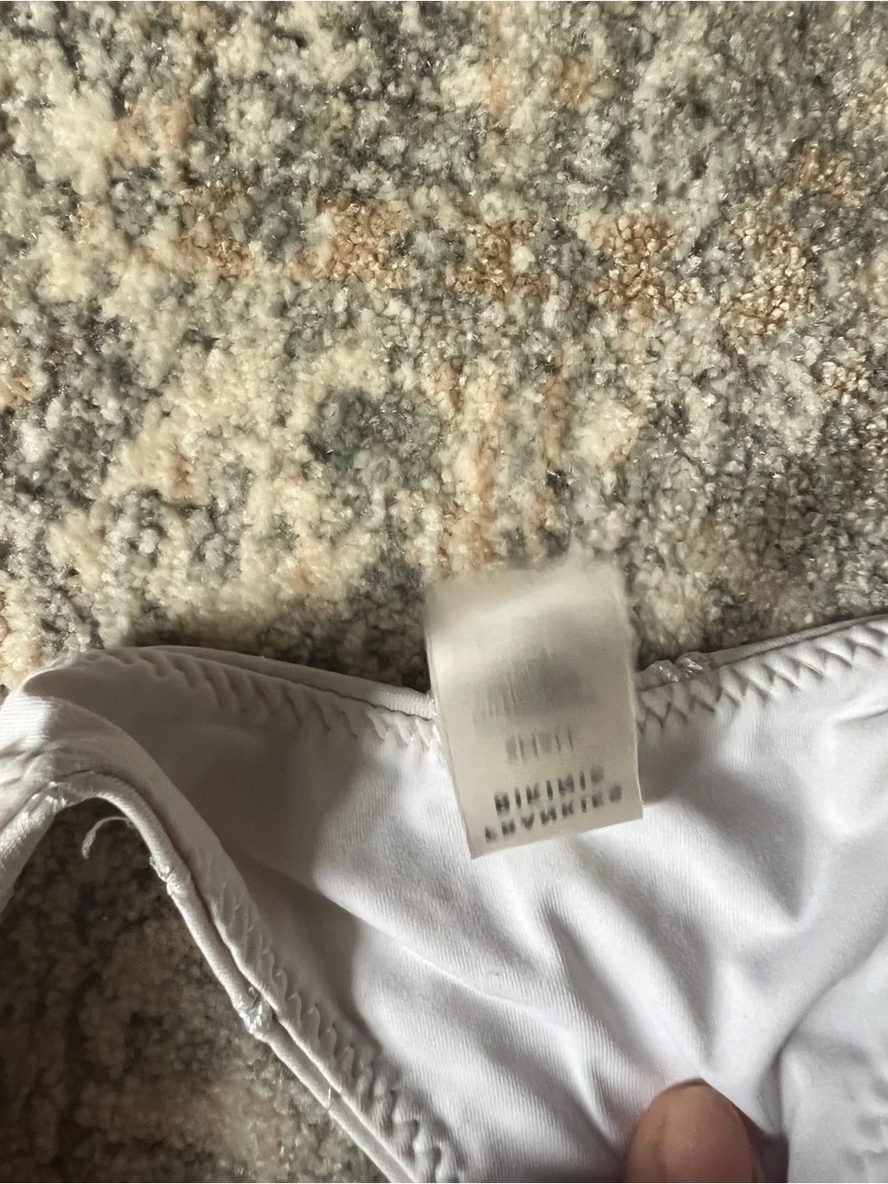 Frankie's Bikinis White Eyelet Underwire Top with Ruffled Straps